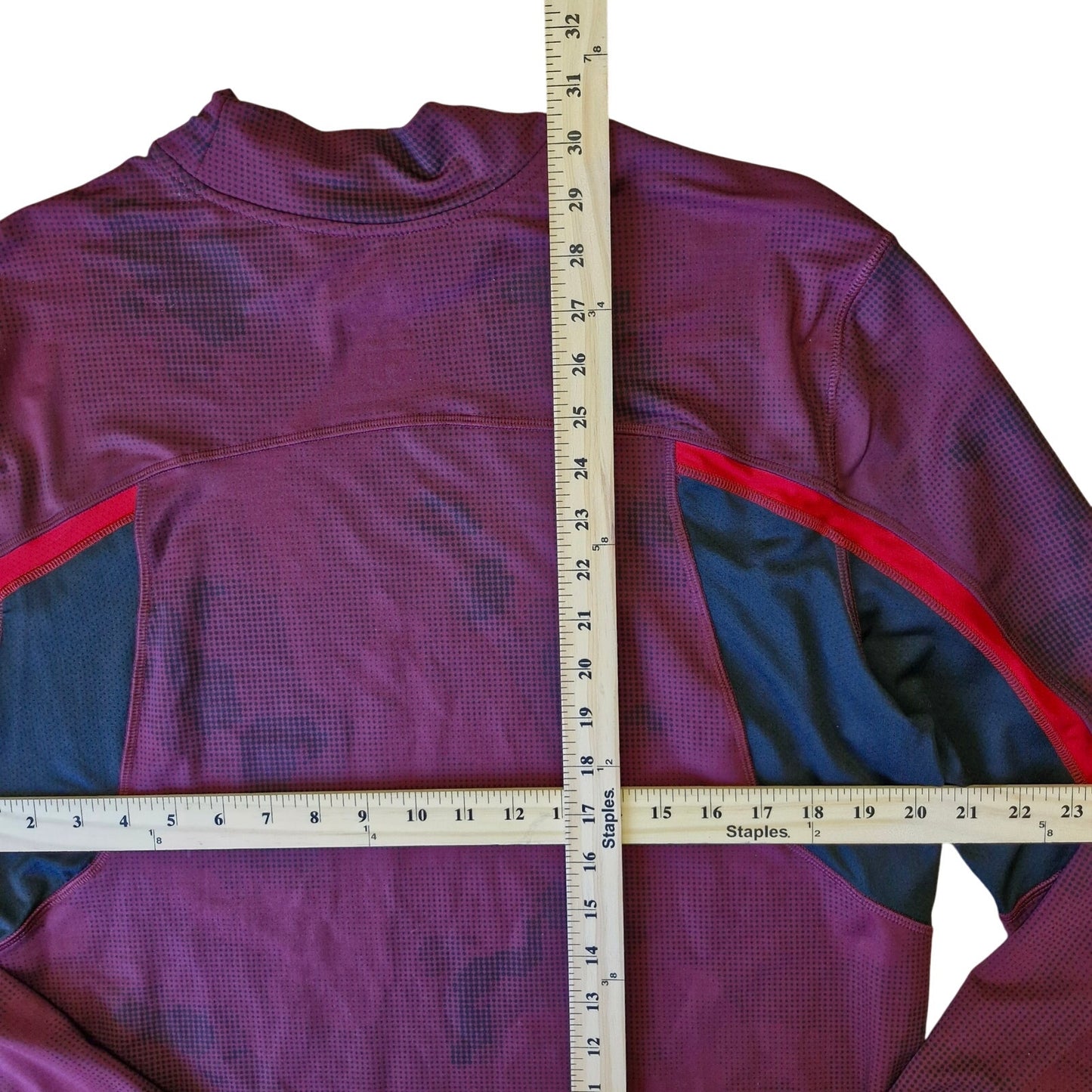 Champion Duo Dry Power Core Solid Burgundy/Black Shirt Mens XXL Moisture‑Wicking Athletic Tee