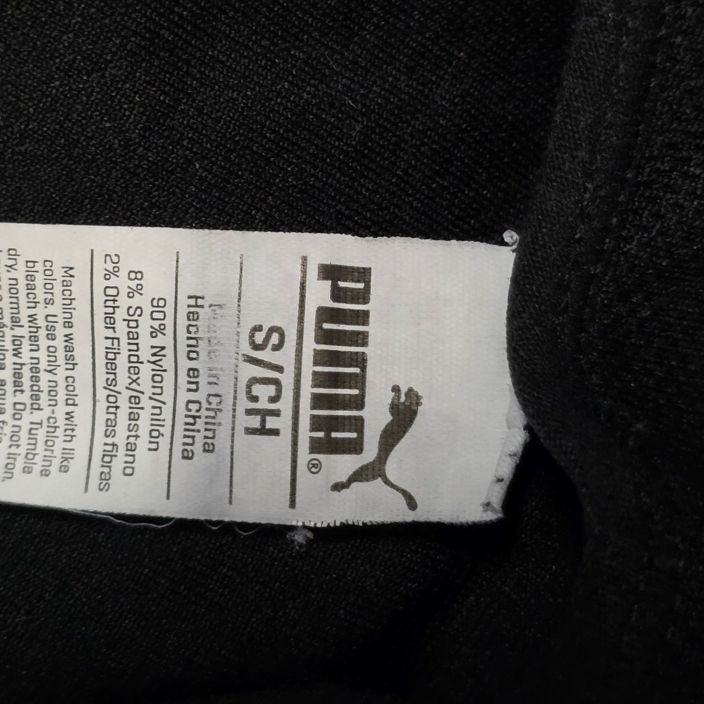Puma Sports Bra Women’s Small Black Logo Band Crossback