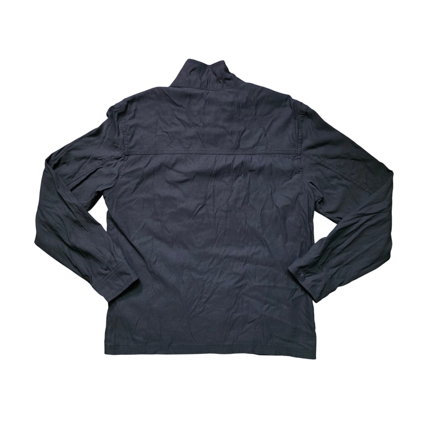 Orvis Bomber Jacket Men’s Medium Black Nylon Full Zip Water Resistant