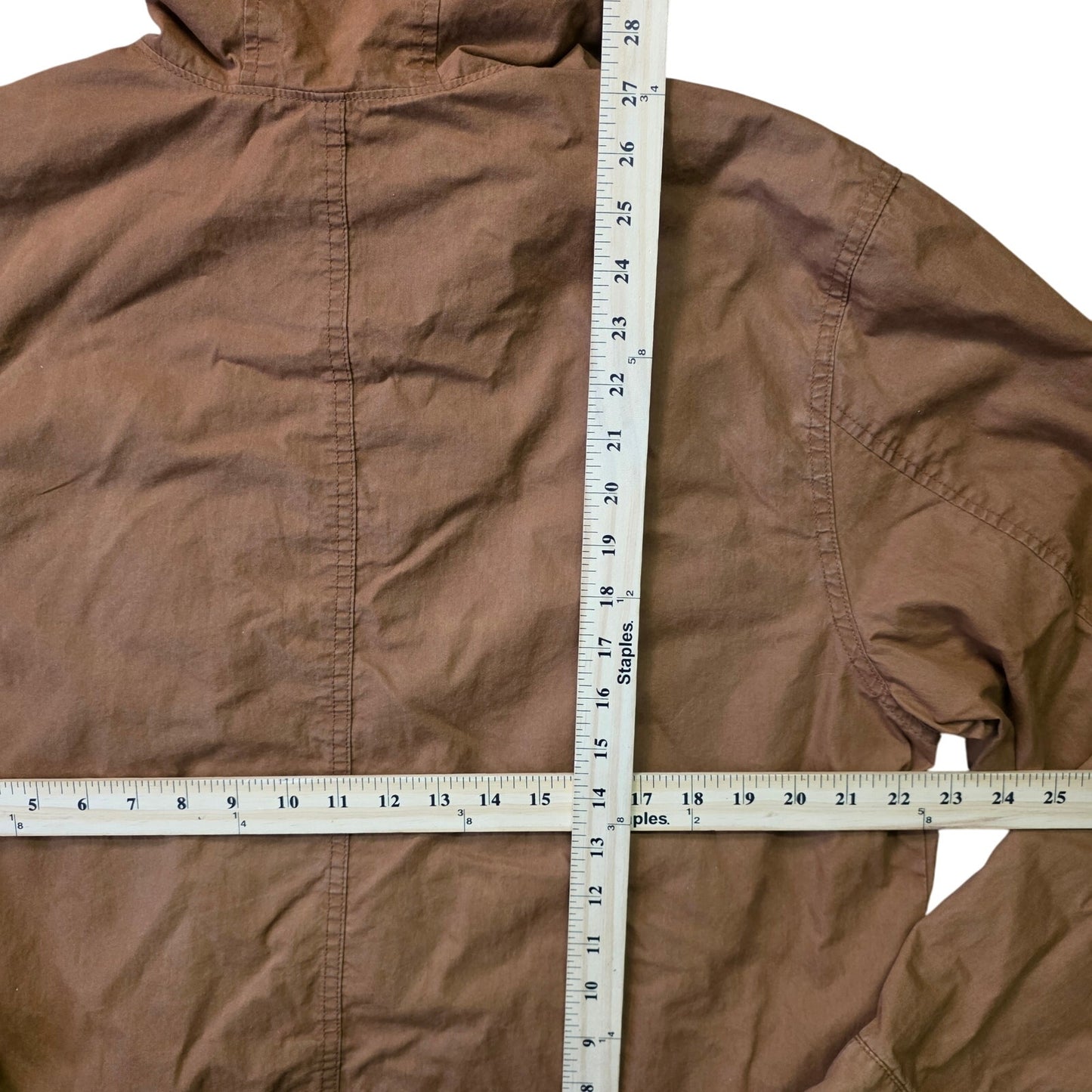 Old Navy Hooded Jacket Men’s L Brown Button Front