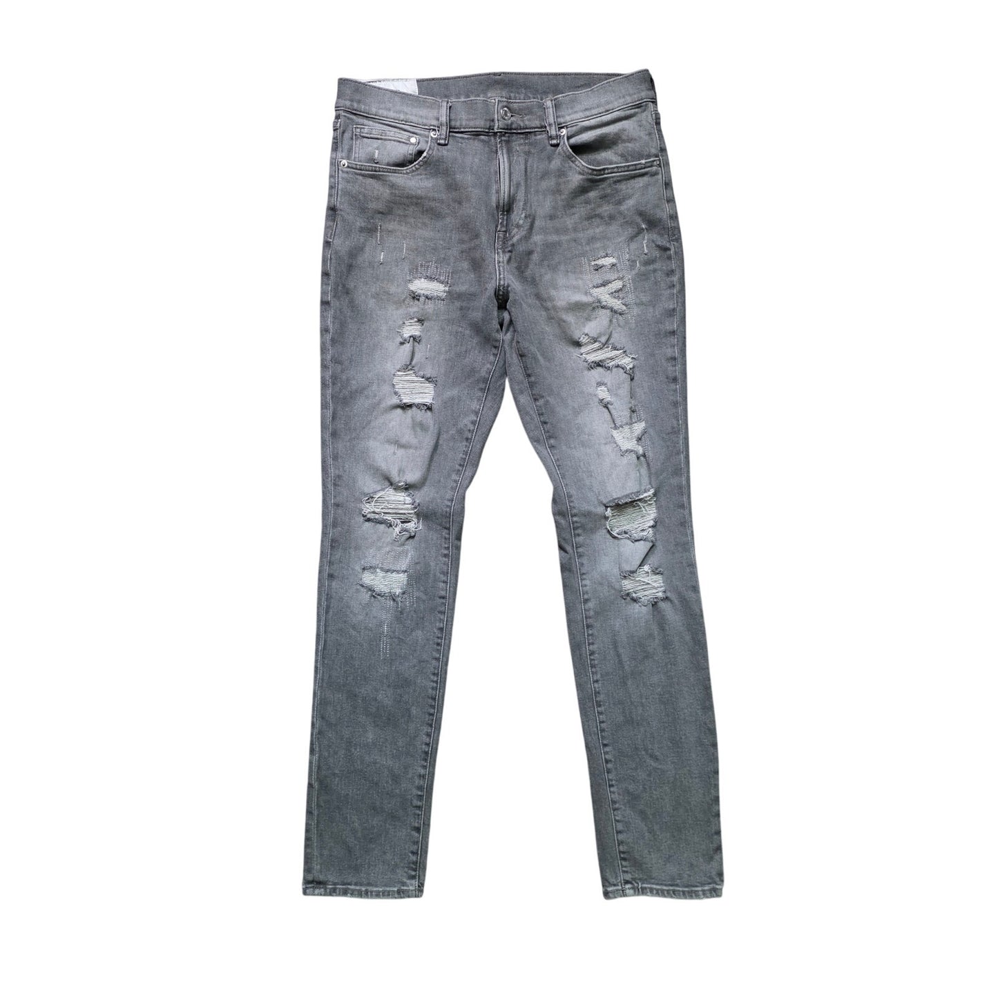 H&M Skinny Jeans Men’s 33x32 Gray Distressed Denim Casual