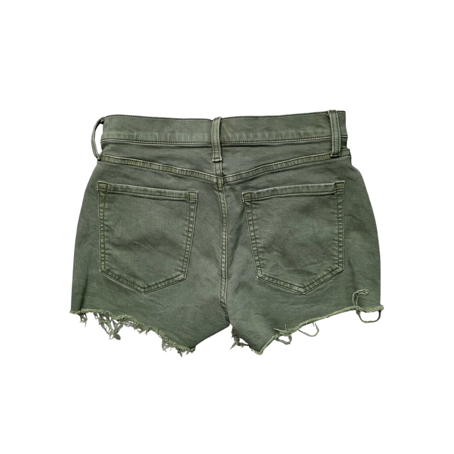 Banana Republic Mid Rise 3" Short Women XS Olive Green Denim