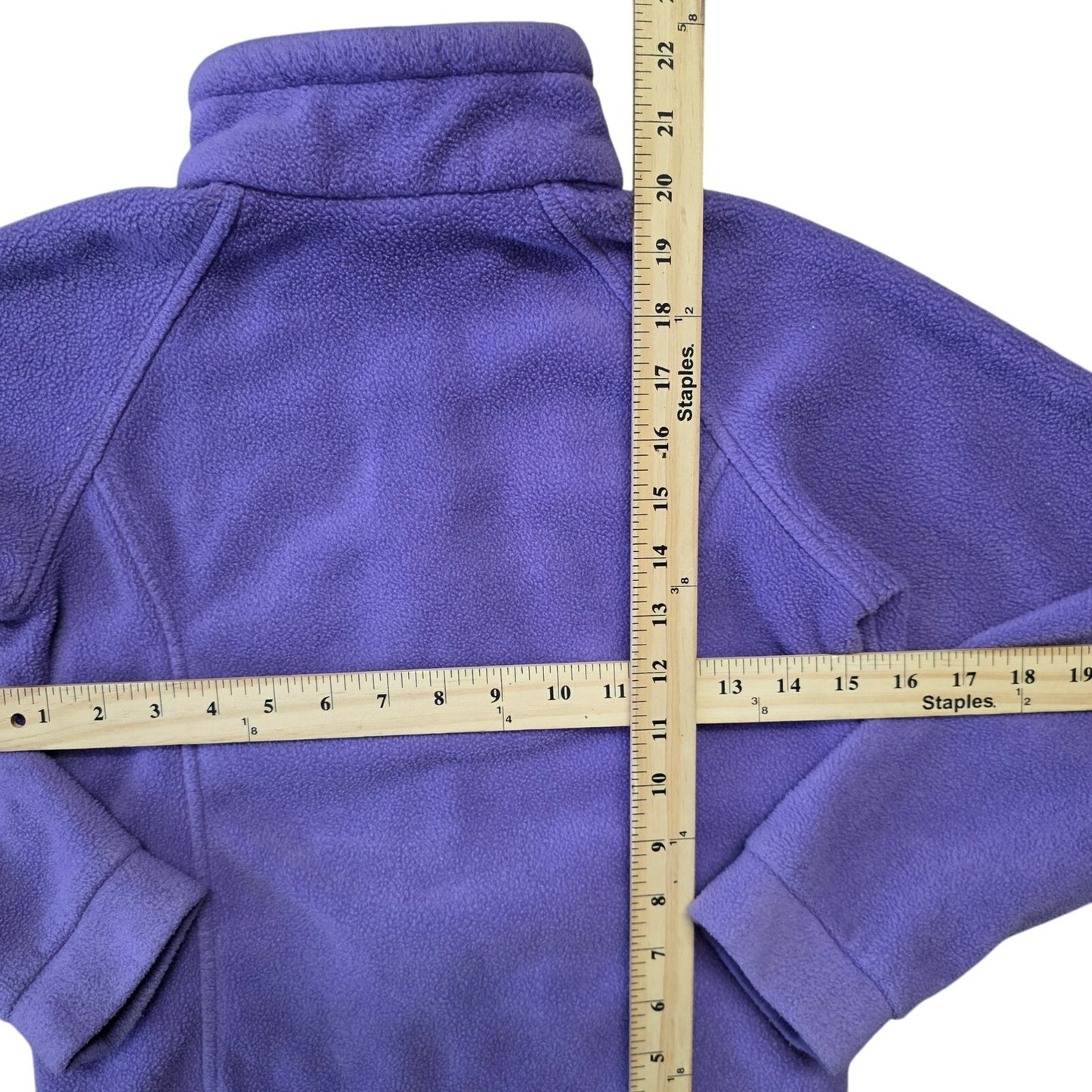 Columbia Girl Fleece Jacket Youth M (10-12) Purple Full Zip Outdoor