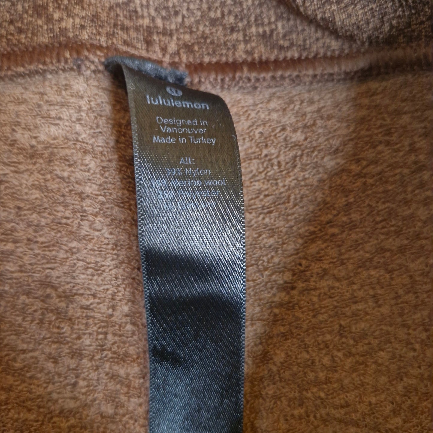 Lululemon Jogger Mens Medium Brown Engineered Warmth Merino Wool Pants