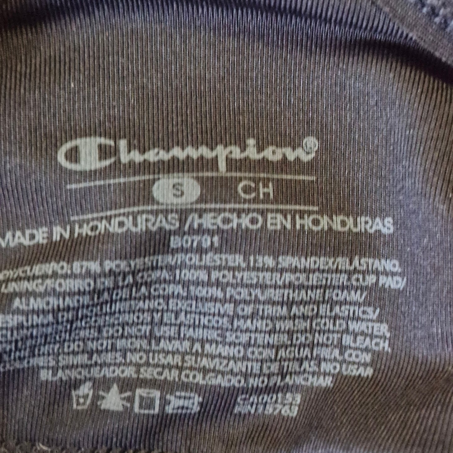 Champion Racerback Sports Bra Women’s Size Small Black Athletic Support