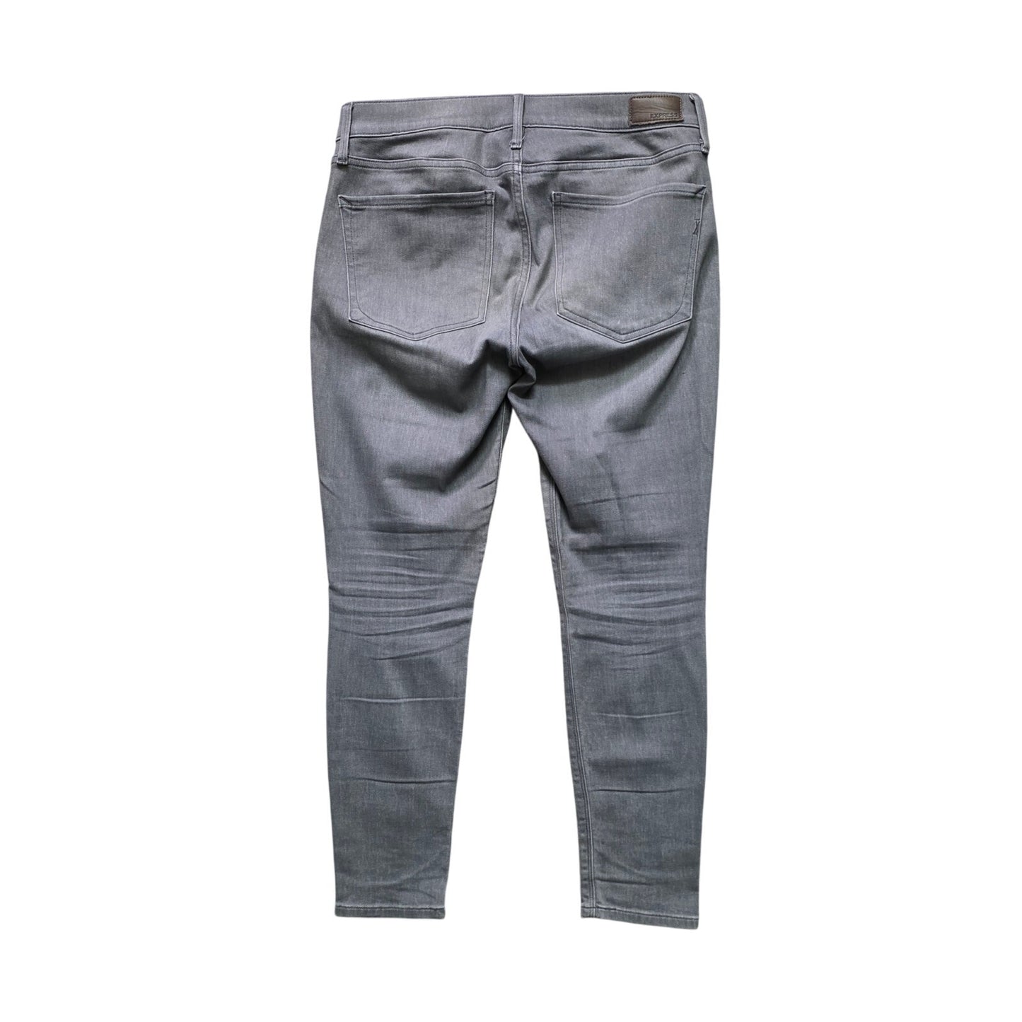 Express Mid Rise Legging Jeans Women’s 10S Gray Stretch Denim
