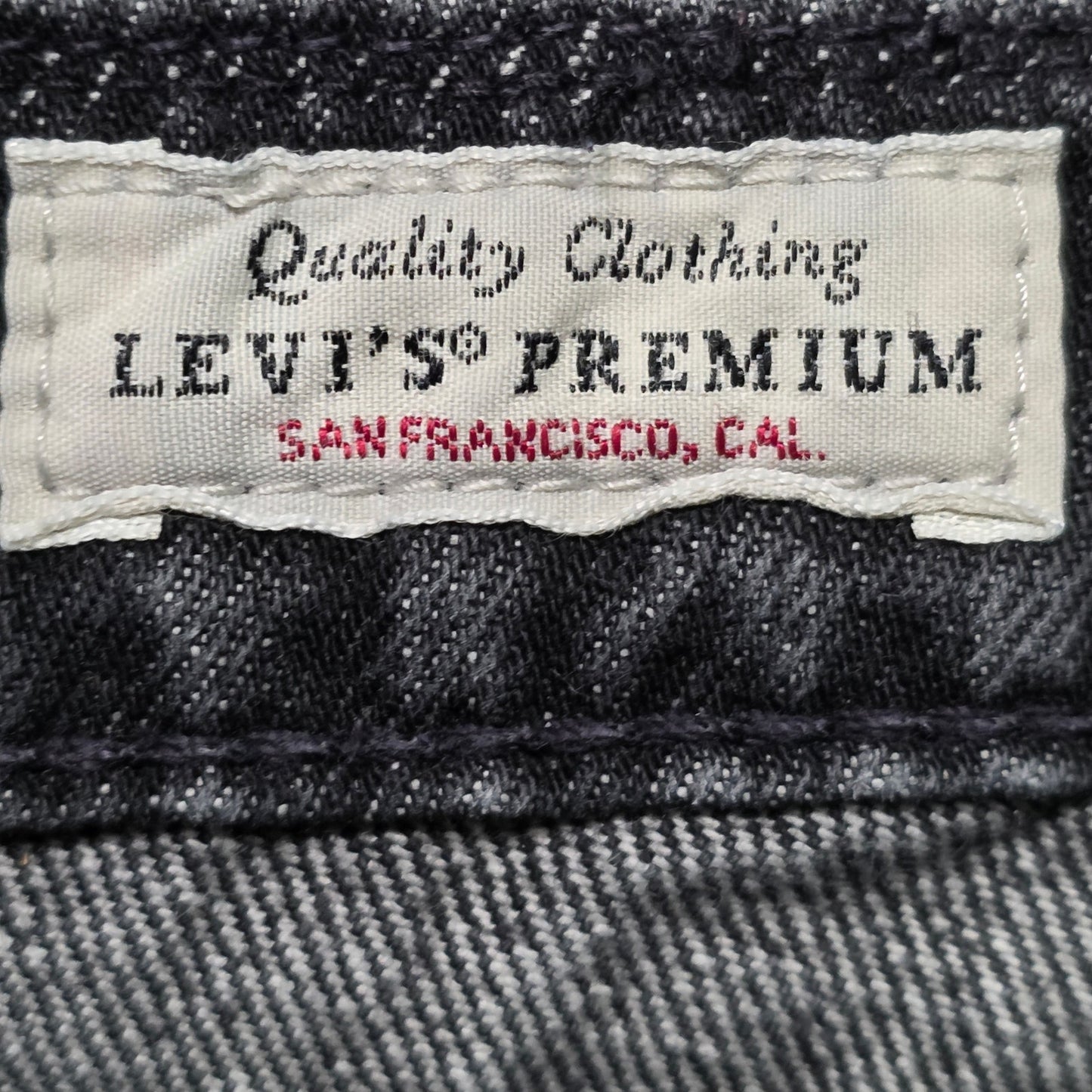 Levi’s 511 Slim Fit Flex Jeans Men’s 34x32 Black Denim Big E
