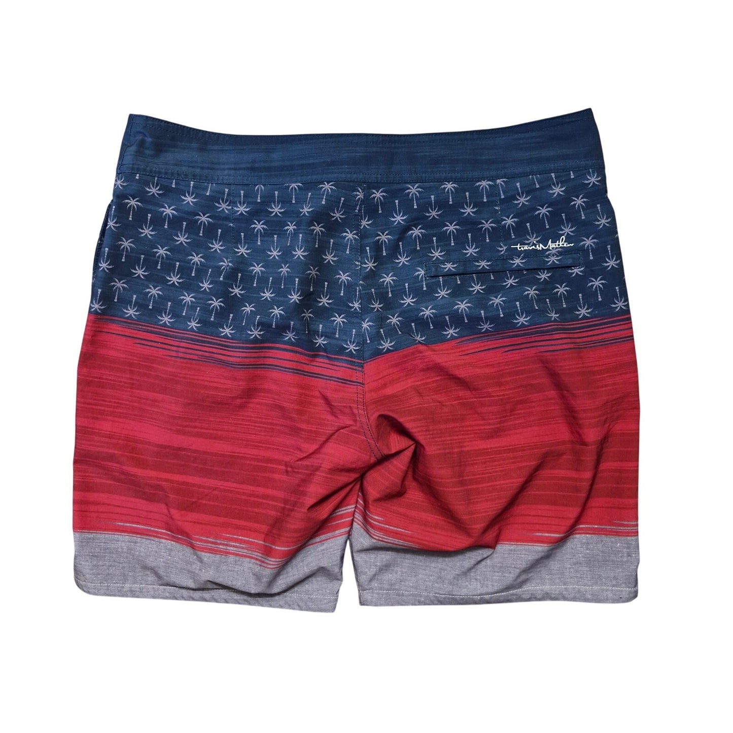 Travis Mathew Board Shorts Men’s Size 34 Murican Fun Surf Beach Swim Trunks