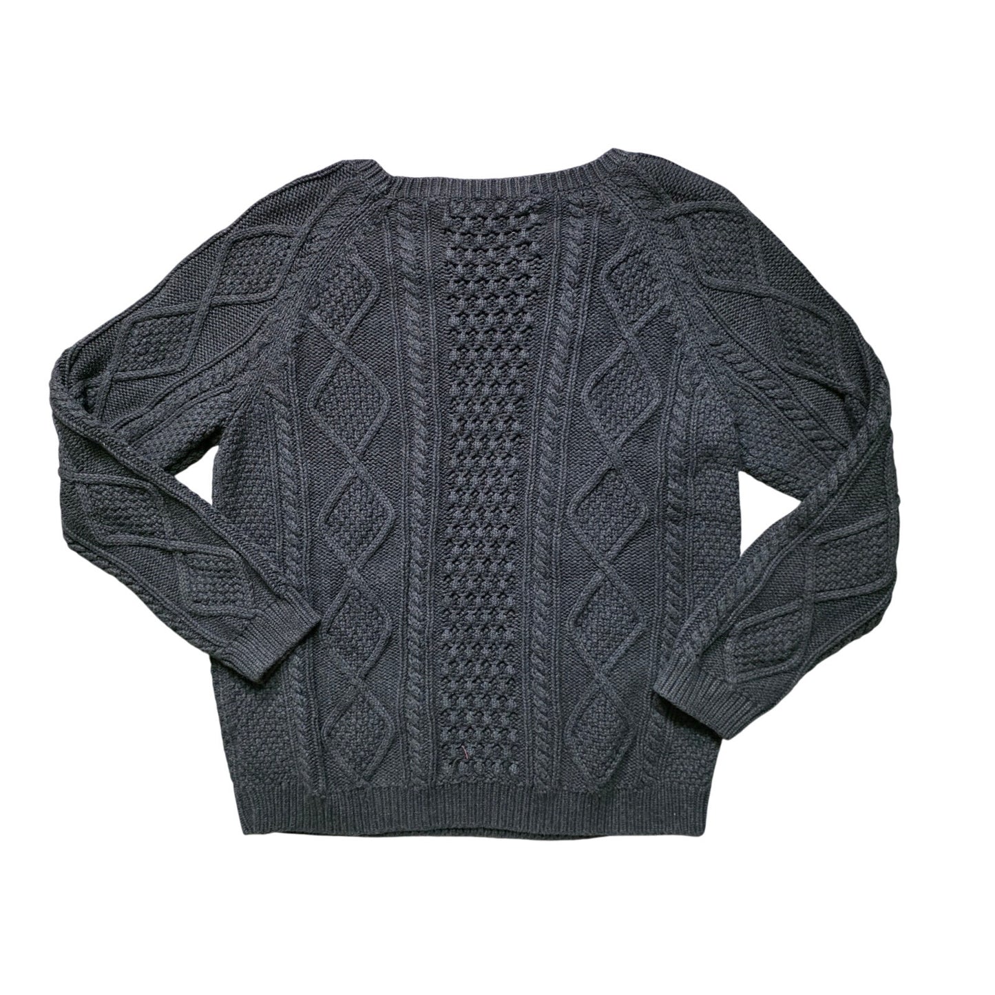 GAP Cable Knit Sweater Women’s XL Gray Crewneck