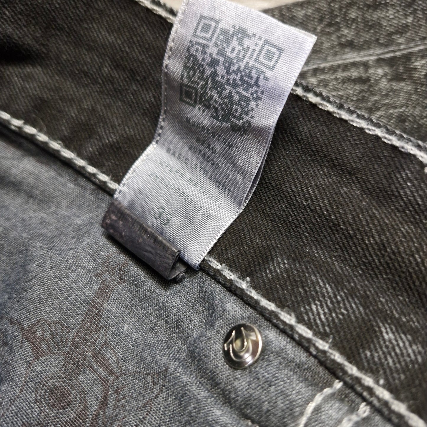 True Religion Jeans Size 33 Men's Grey Gloomy Wash Straight Leg Denim