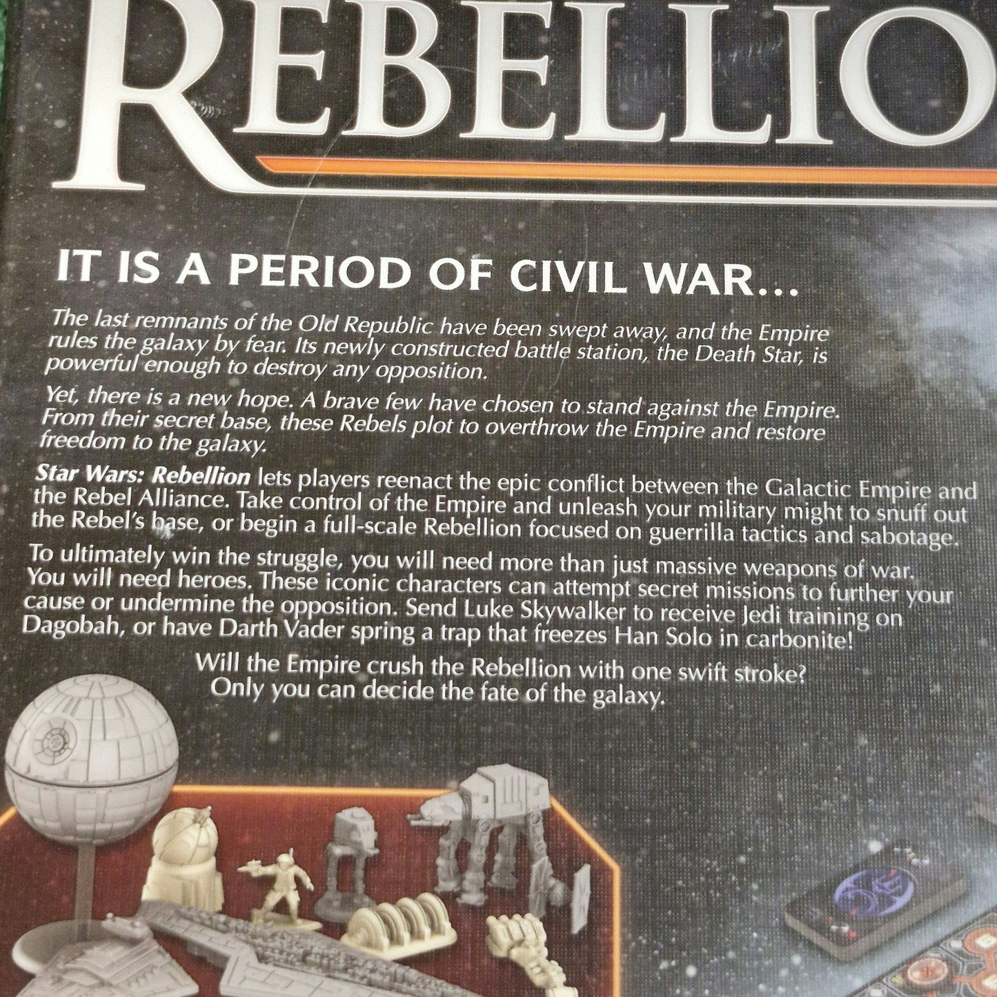 Star Wars Rebellion 2016 Board Game Fantasy Flight Open Box Complete