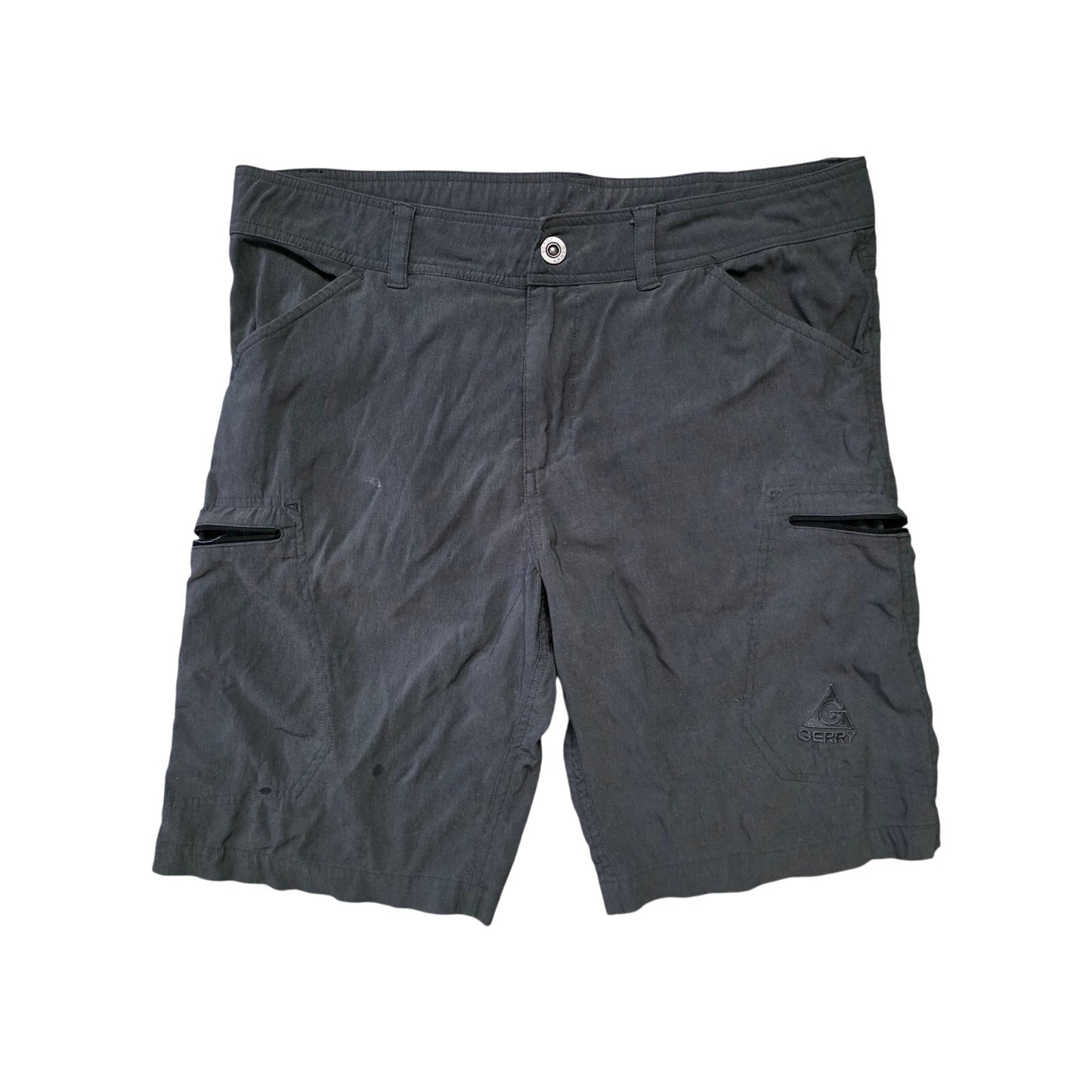 Gerry Cargo Shorts Men’s 32 Dark Gray Tech Flat Pocket Outdoor