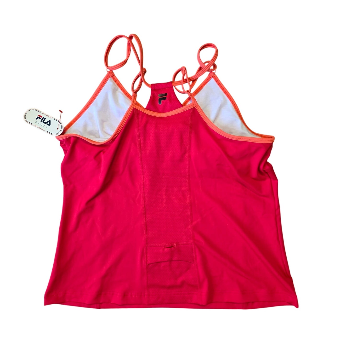 Fila Sport Tank Top Women’s XL Pink Athletic Stretch Built In Bra