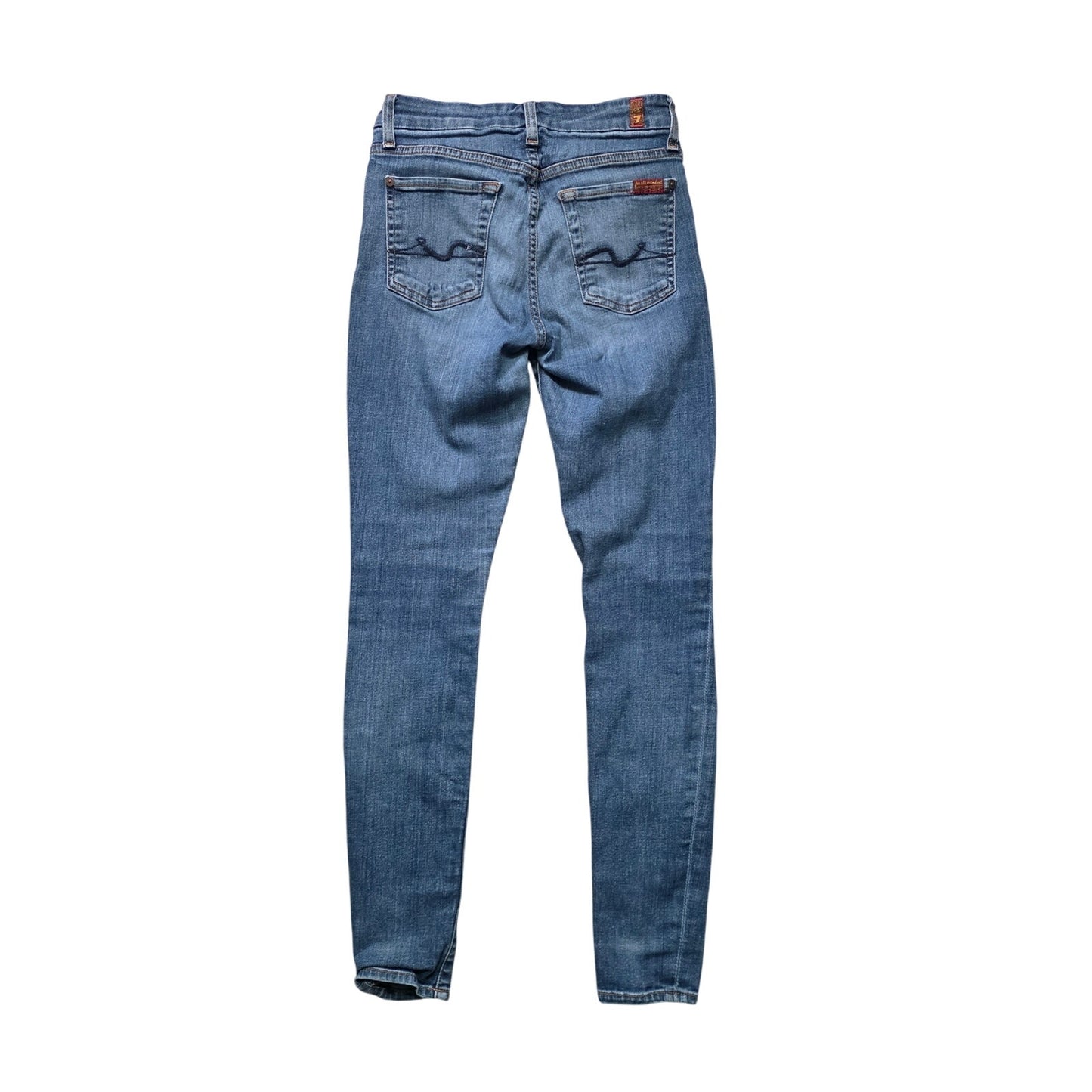 7 For All Mankind Jeans Women’s 26 Blue Denim Mid Rise Skinny