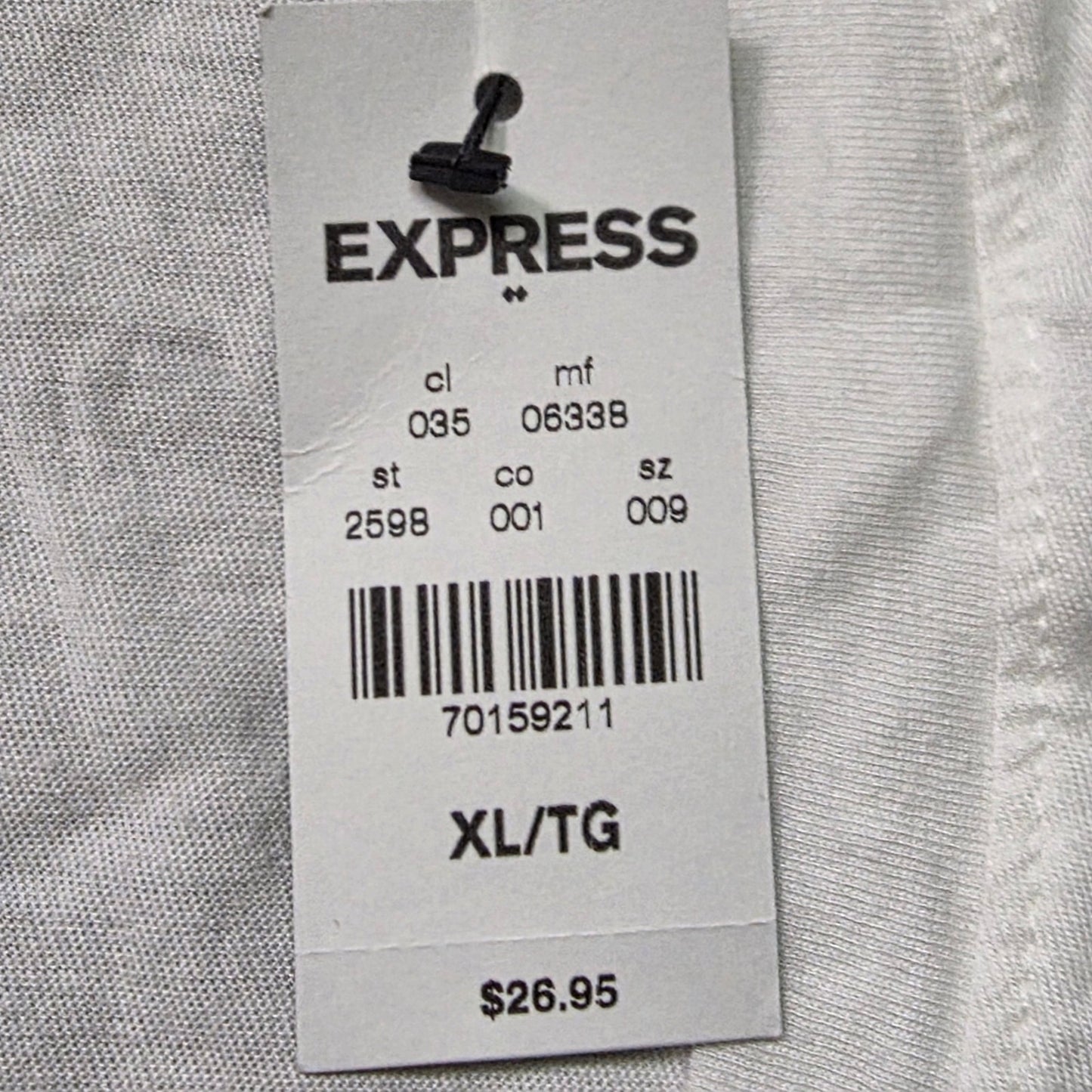 Express Paradise Graphic T-Shirt Women XL White Casual NWT