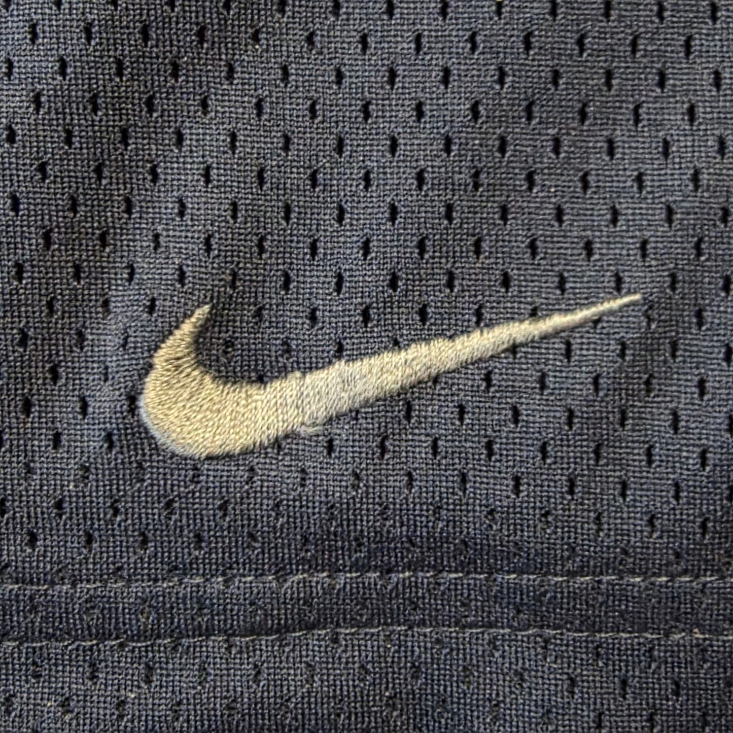 Nike Shorts Men’s L Blue Navy Fleece Dri Fit Gym Basketball Vintage Swoosh