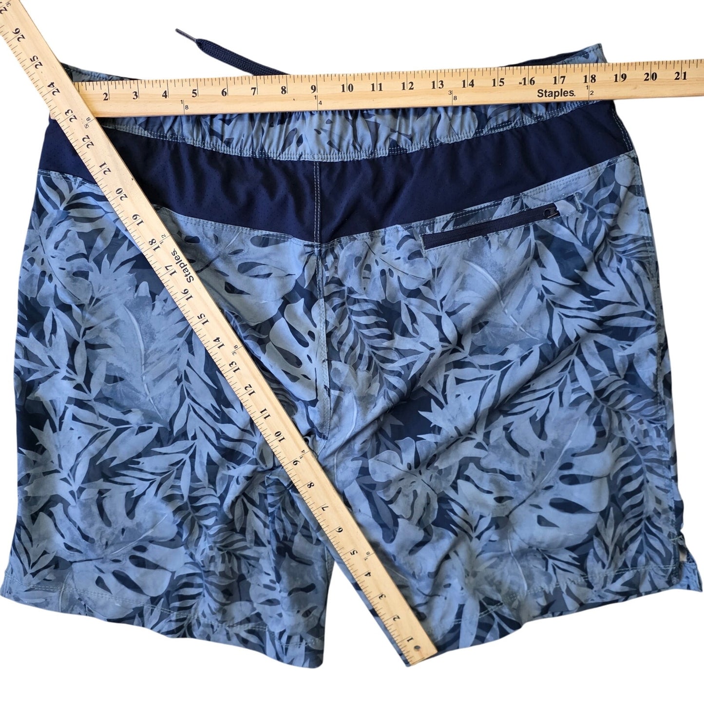 Speedo Tech Volley Swim Shorts Men’s XL Blue Quick Dry Athletic