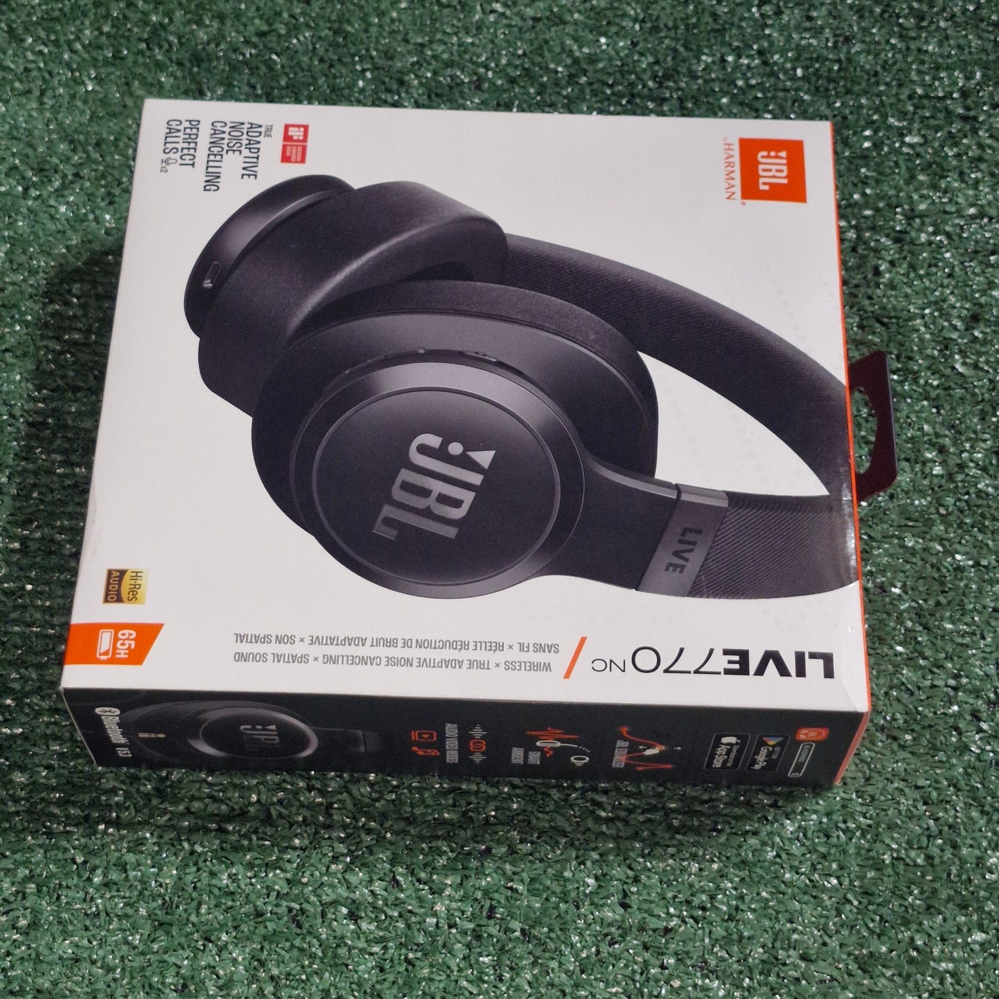 JBL Live 770NC Over‑Ear Bluetooth Headphones Unisex Black ANC 65 hr Battery