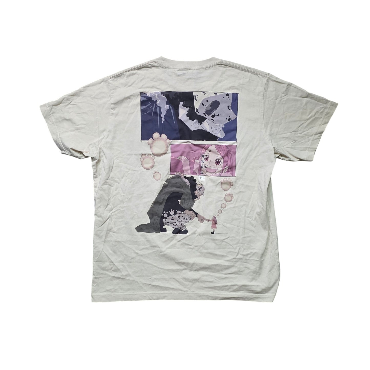 Uniqlo ONE PIECE UT T-Shirt Men’s XL Off White Graphic Anime Tee NWT