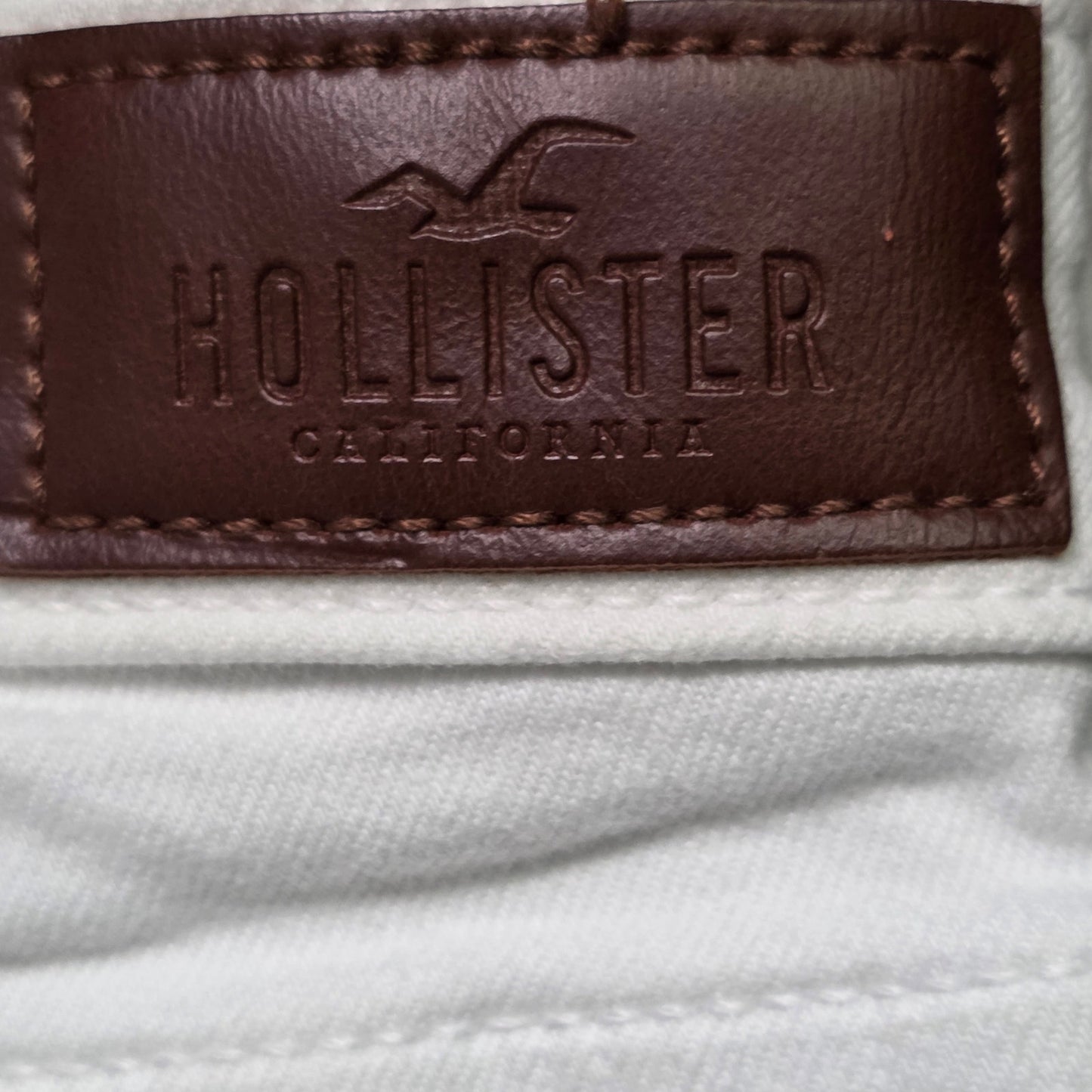 Hollister High Rise Super Skinny Jeans Women’s 28x28 White Distressed Stretch