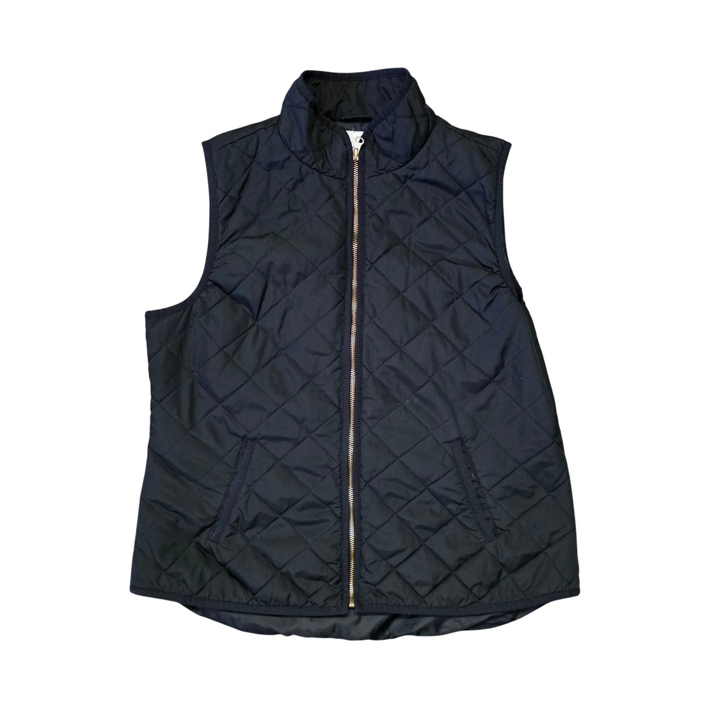 Old Navy Quilted Vest Women’s Large Black Lightweight Puffer Shell Casual Outerwear