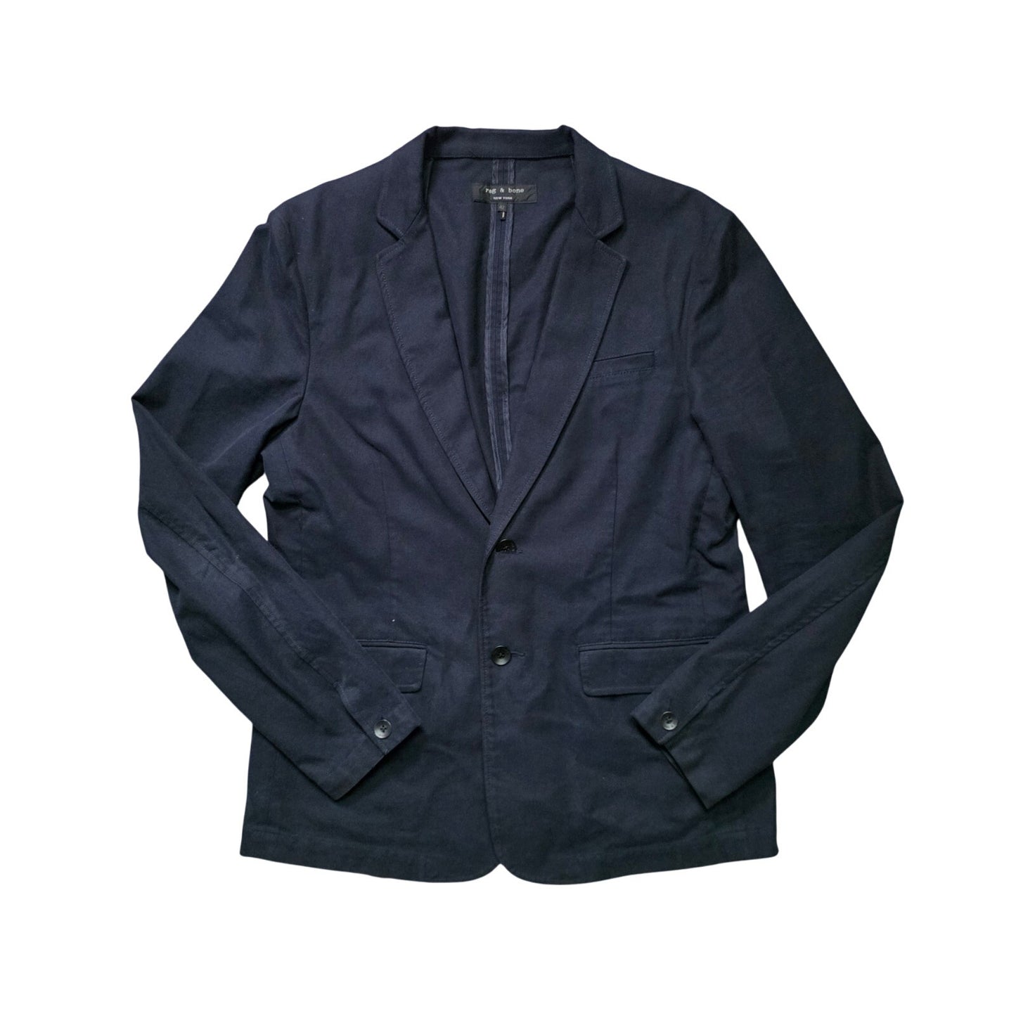 Rag & Bone Blazer Men’s 42 Black Wool Blend Tailored Casual
