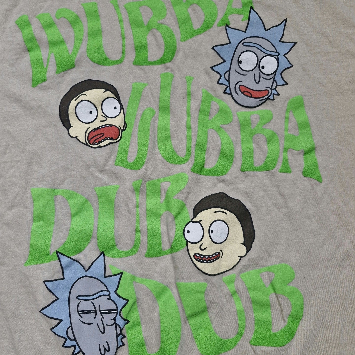 Rick and Morty “Wubba Lubba Dub Dub” T-Shirt Men’s XL Black Graphic Tee