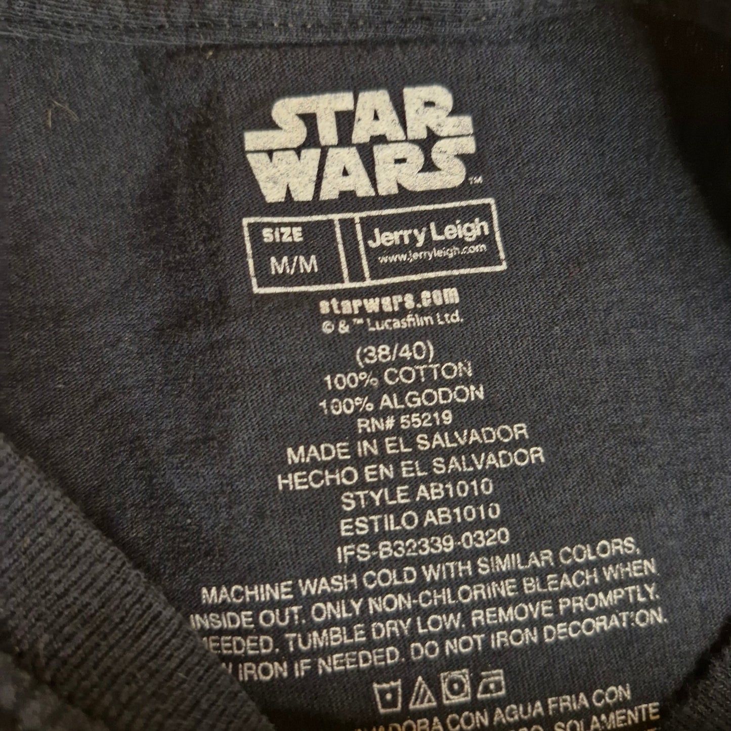 Star Wars Death Star T-Shirt Men’s Medium Black White SPOT Twinkle Graphic Tee