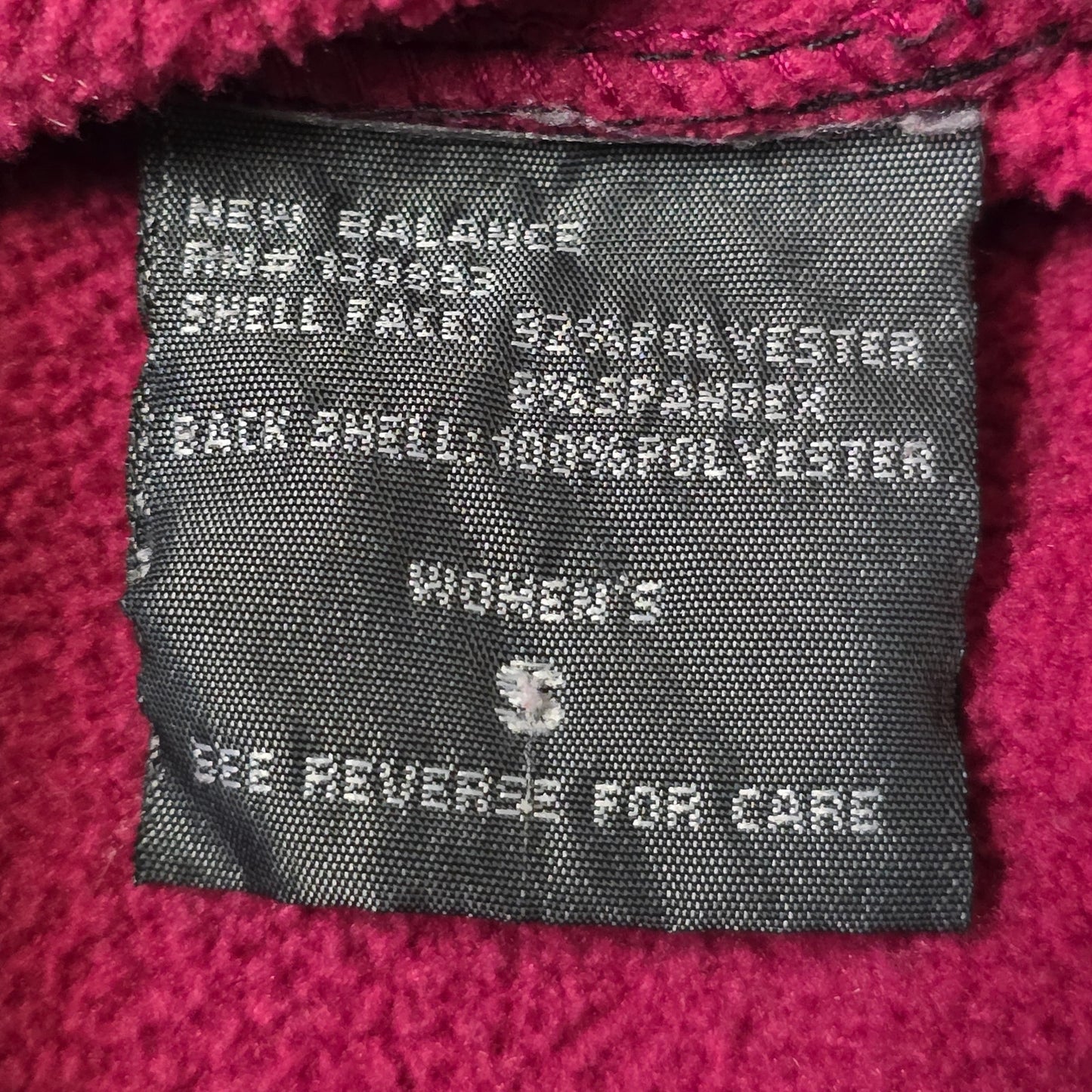 New Balance Windbreaker Jacket Womens S Black Pink Running Lightweight