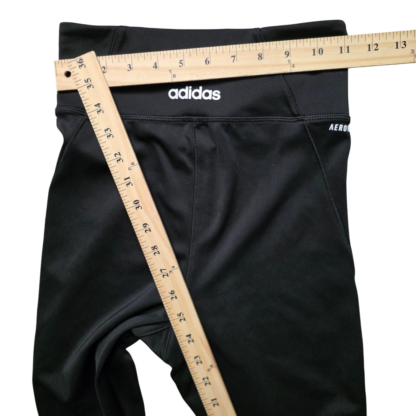 Adidas Aeroready 7/8 Leggings Women’s XS Black 3-Stripe Tight Fit