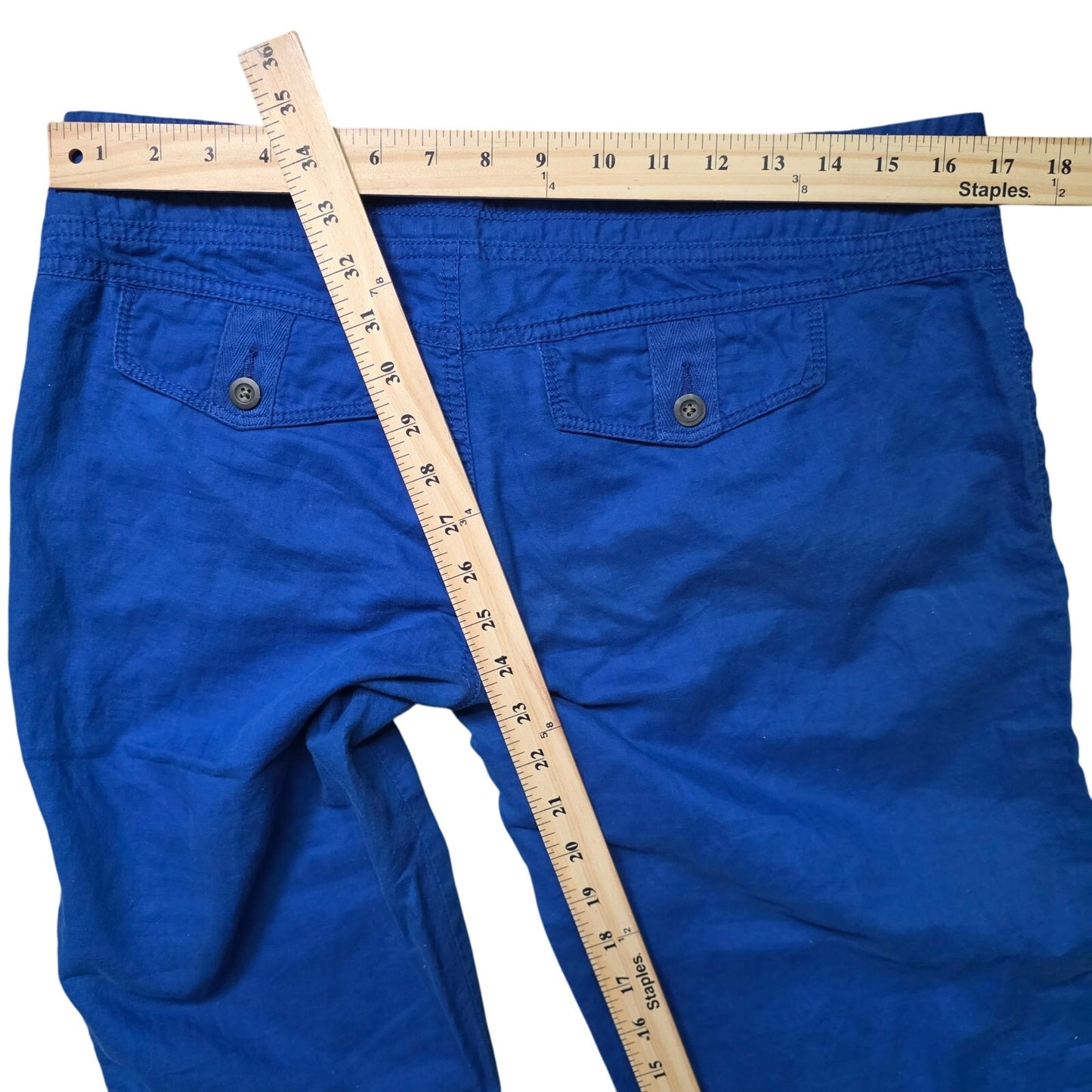 Express Casual Linen Pants Women’s 8 Cobalt Blue NWT