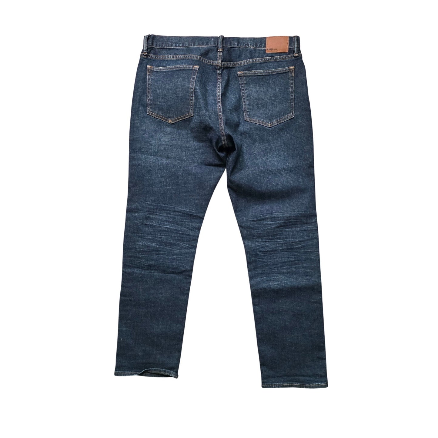 GAP 1969 Slim Fit Jeans Men’s 34x30 Blue Stretch Destructed Denim