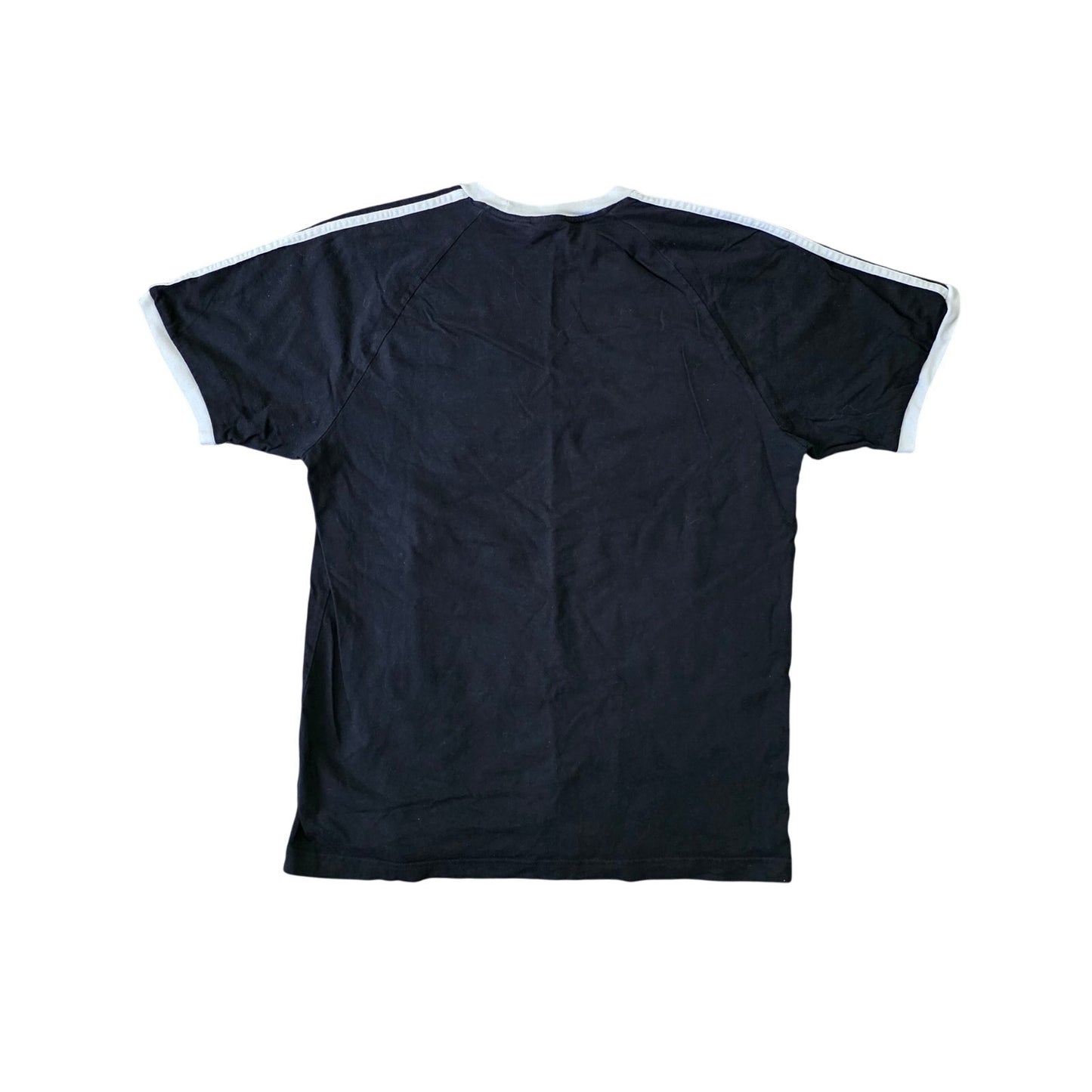 Adidas 3-Stripes T-Shirt Men’s L Black Cotton Athletic Tee