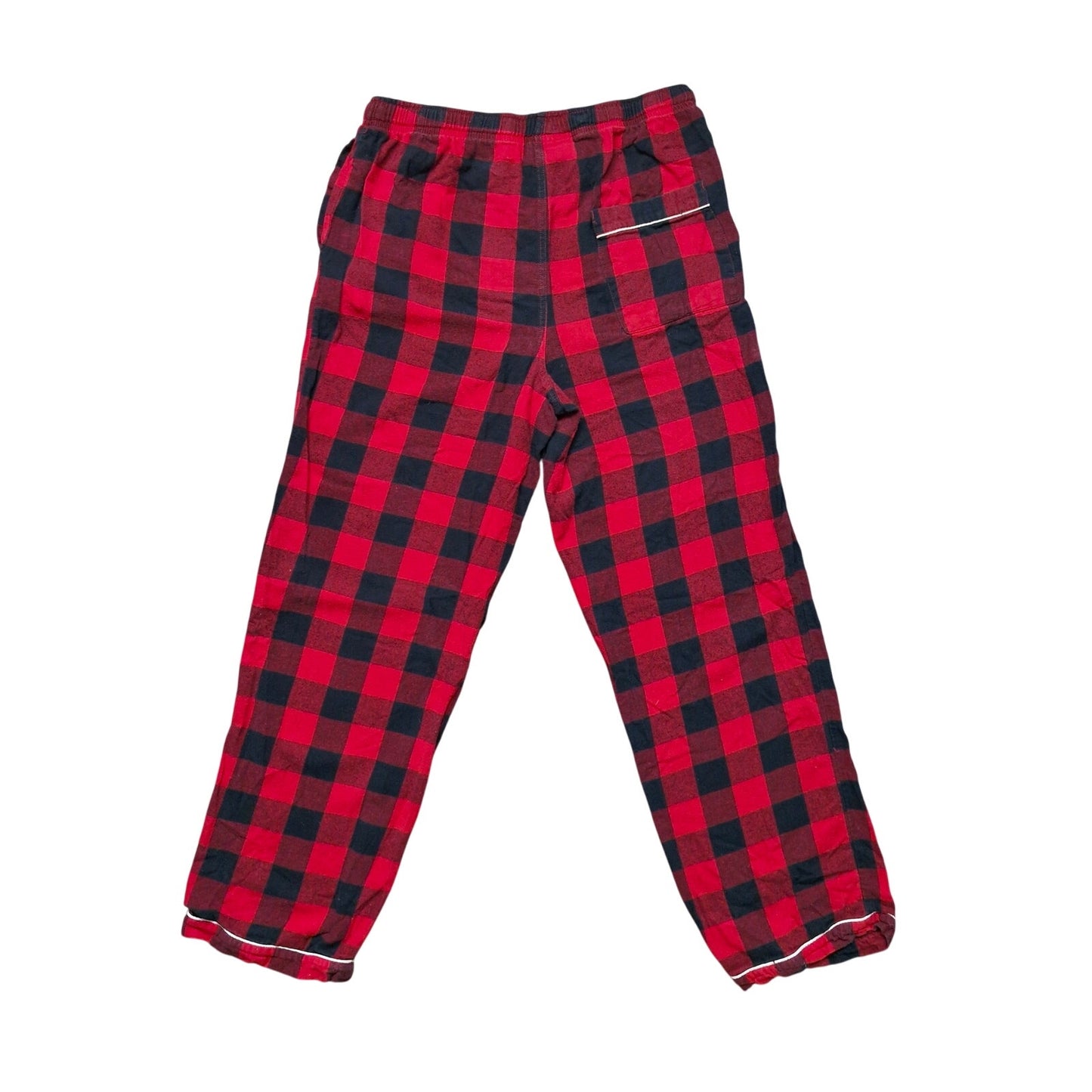 Disney Parks Men’s Red Plaid Sleepwear Pants Size Large Embroidered Mickey Mouse