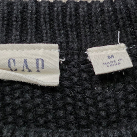 GAP Cable Knit Pullover Sweater Women’s M Black Cotton Crewneck