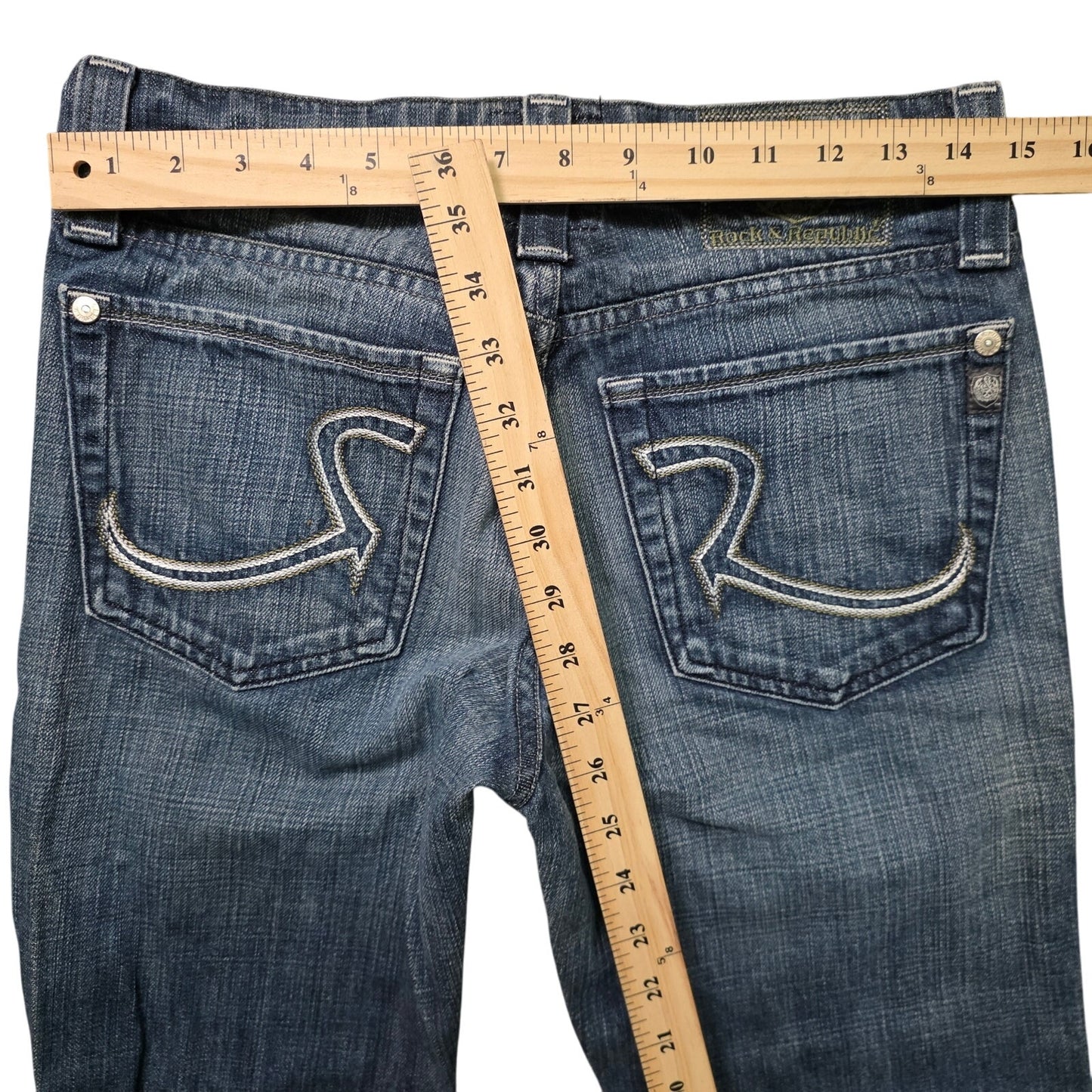 Rock & Republic Men’s Jeans Size 31 Blue Denim Button Fly