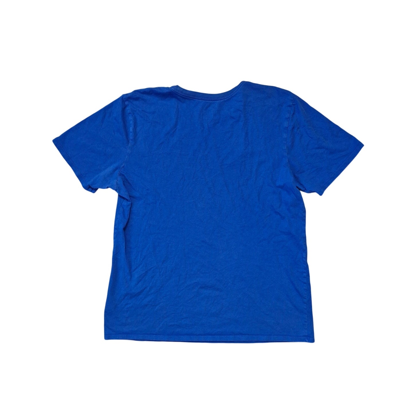 Nike Shirt Mens Large Blue Dri‑FIT Athletic Tee Lightweight Swoosh Logo Running