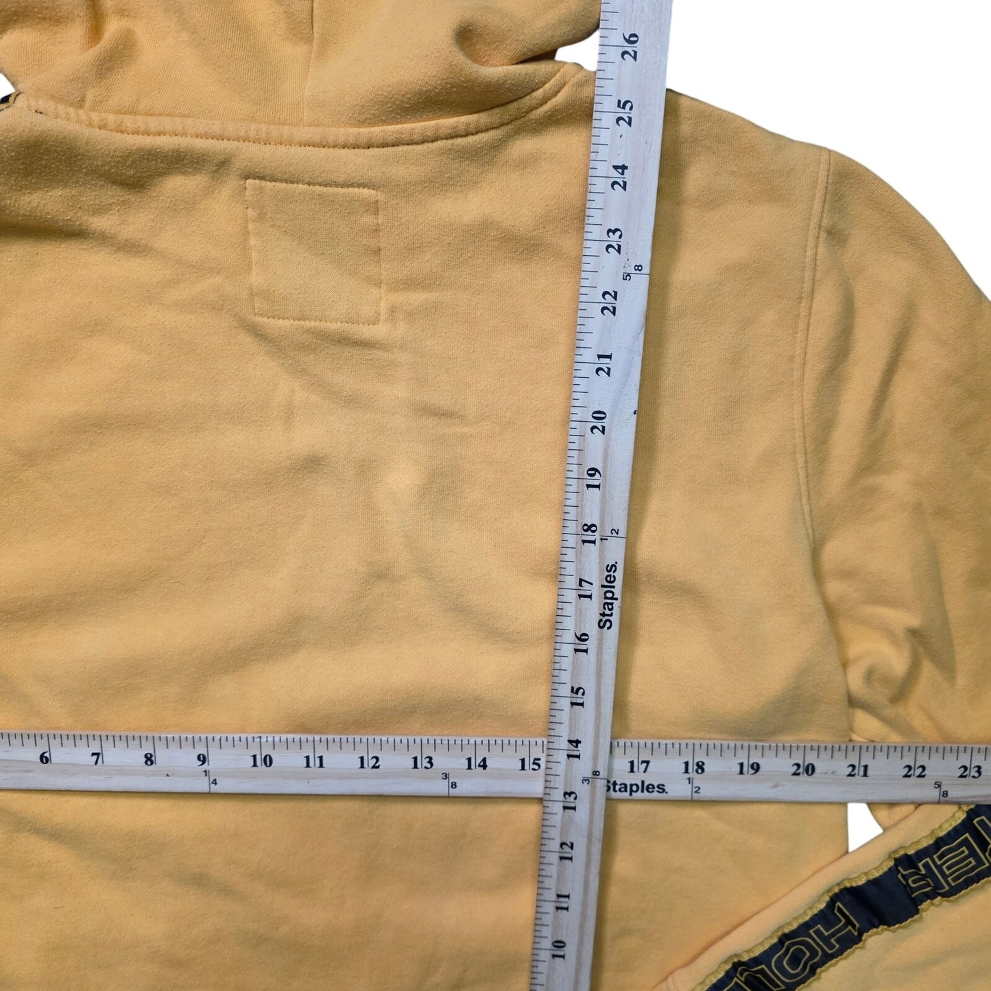 Hollister California Pullover Hoodie Men’s L Yellow