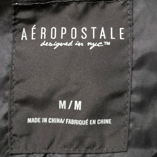 Aéropostale Puffer Jacket Women’s M Black Knit Top / Polyester Filled