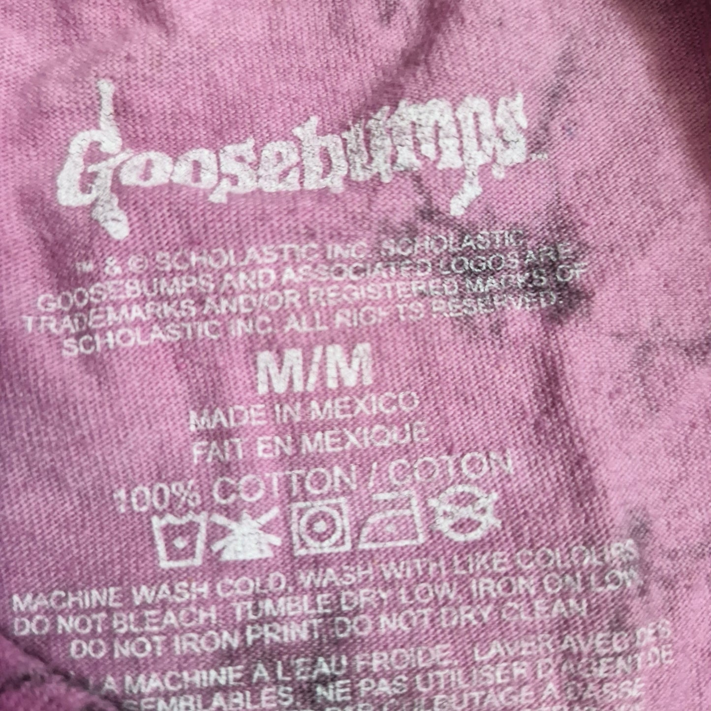 Goosebumps Horrorland tie-dye t-shirt size Medium