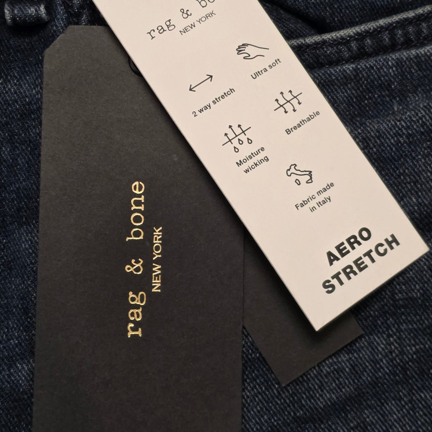 Rag & Bone Fit 2 Slim Jeans Men 34x32 Blue Denim