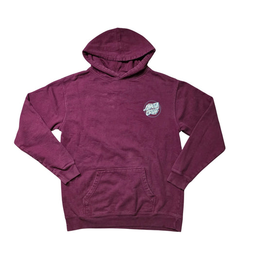 Santa Cruz Beginning Dot Zip Hoodie Men’s XL Maroon Classic