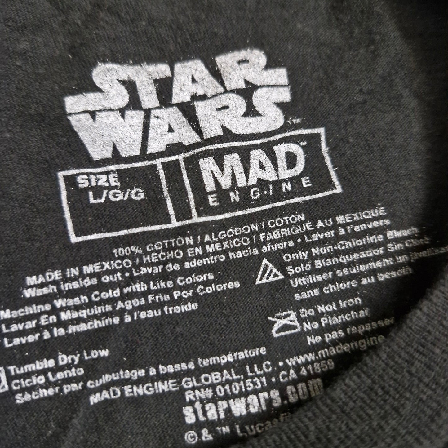 Star Wars Darth Vader Leadership Motivation Tee Large
