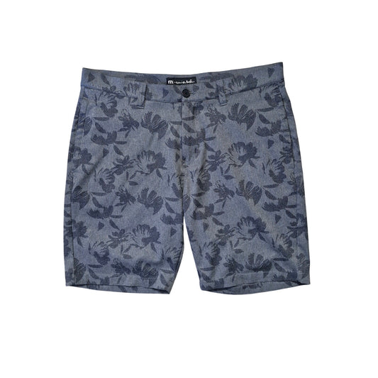 Travis Mathew Men's Gray Golf Shorts Polyester Lightweight Size 34