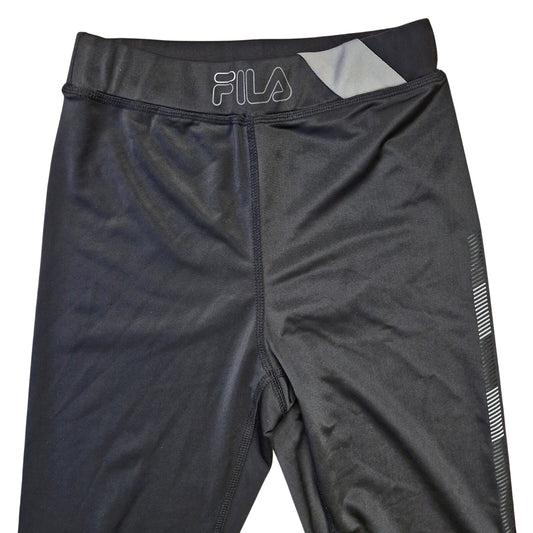 Women’s Fila Sport Black Gray Workout Leggings Size XS