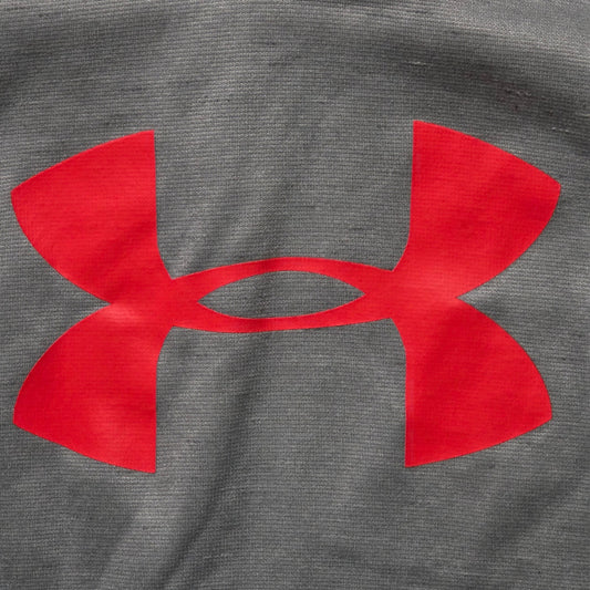 Under Armour Cold Gear Hoodie Youth Girls Large Gray Pink Fleece Pullover