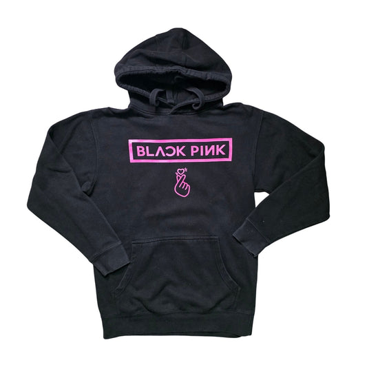 Blackpink Pullover Hoodie Women M Black Graphic K-Pop Member Name