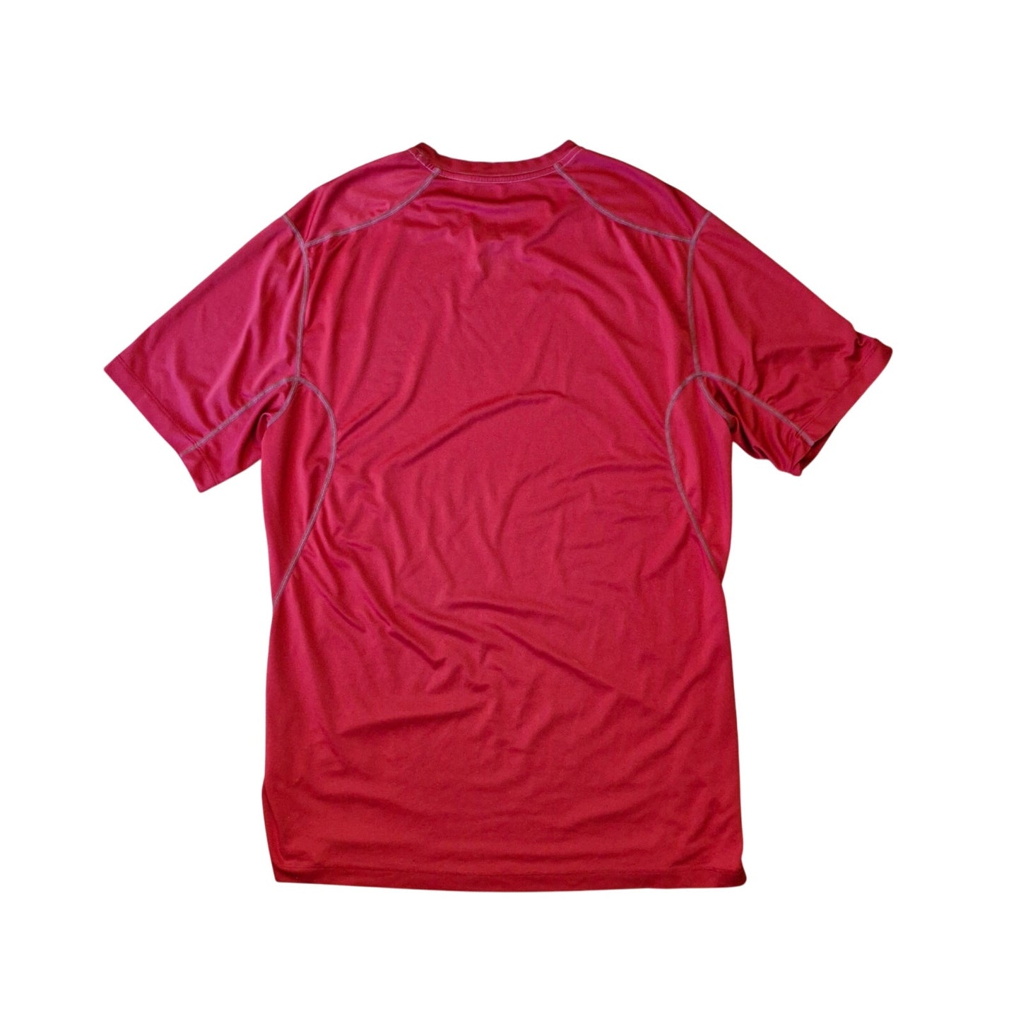 Nike Pro Combat Red Dri‑Fit Short Sleeve Shirt Mens Large