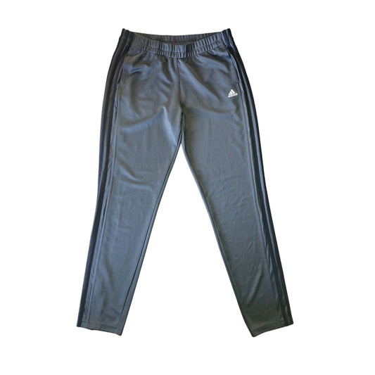 Adidas Sweatpants Men’s Medium Dark Grey Joggers Black 3-Stripes Athletic