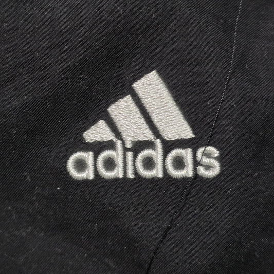 Adidas Track Pants Men’s Medium Black White 3-Stripes Polyester